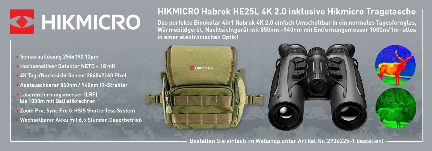 Hikmicro Original Tragetasche f�r Hikmicro Habrok 2.0 4k 4in1 Binokular Optik geeignet