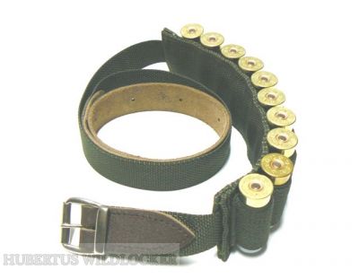 Hubertus Grtel Leder+Gurtband +Patronet. Kal. 12