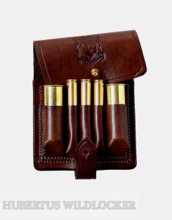 Premium Leder- Patronenetui Mix f. 2 Bchsen u. 2 Schrotpatron