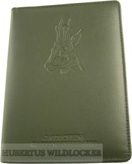 Jagdscheinetui - Echtleder Motiv Rehbock