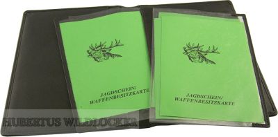 Jagdscheinetui - Echtleder Motiv Rehbock