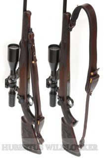 Gewehrriemen Hubertus Leder PREMIUM Serie verkrz und verlngerbar HU-2011012