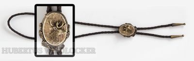 Hemdschmuck Motiv Rothirschhaupt Messing  HU-2016030