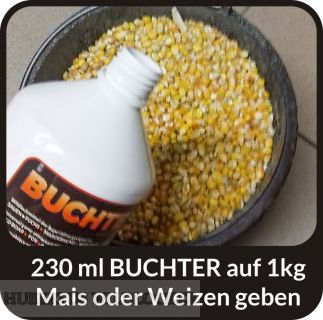 HUBERTUS-BUCHTER-TRFFEL-AROMA-Wildlockmittel Konzentrat 1 kg Flasche // TOP - EFFEKT AN DER  KIRRUNG  Art. Nr. BU-18007