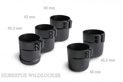 PARD / ALU UNI-ADAPTER lieferbar im Ø 38,8mm - 48 mm für / zur Montage PARD NV-007-007V2 Serie am ZF Art. Nr. 70004 PARD / ALU UNI-ADAPTER lieferbar im Ø 38,8mm - 48 mm für / zur Montage PARD NV-007-007V2 Serie am ZF Art. Nr. 70004