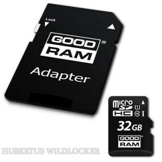 Speicherkarte micro SD GOODRAMmicroSDHC 32GB Class 10 UHS1 + SD Adapter Art. Nr. 70021