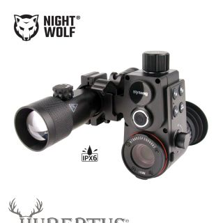 NIGHT WOLF XH-02 HD-NV FOCUS  38 mm LAMPEN IR-SET 4in1 in ABS-BOX mit Lampen Zubehr