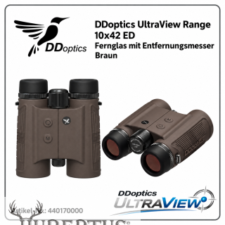 DDoptics Fernglas ULTRA VIEV RANGER 10x42 ED-Ferngläser mit Entfernungsmesser in braun DDoptics Fernglas ULTRA VIEV RANGER 10x42 ED-Ferngläser mit Entfernungsmesser in braun