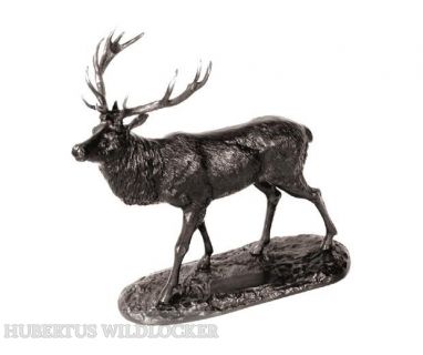 Bronzeplastik Rothirsch