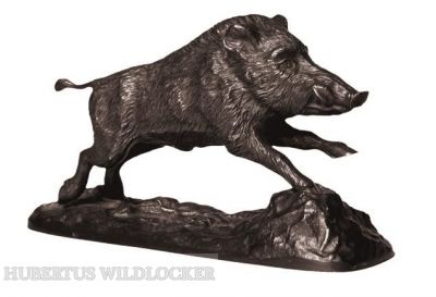 Bronzeplastik Keiler im Sprung Bronzeplastik Keiler im Sprung