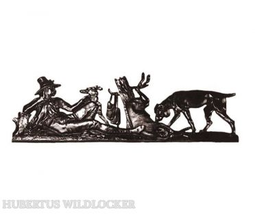 Bronzeschild mit Jagdmotiv Bronzeschild mit Jagdmotiv