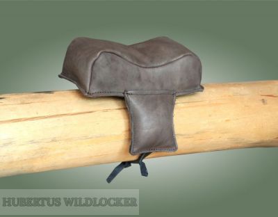 Waffenauflagekissen / Gewehrauflage Leder mit Schnrung