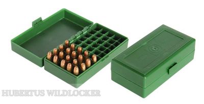 Patronenbox fr Kurzwaffenmunition Revolver. Pistolen im Kal.38 spez./45 ACP/ 40 SW HU- PBOX-04