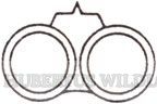 Laufmndungschoner- Doppelflinten Leder fr Kal. 12 u. 16 Art.Nr. HU-10203
