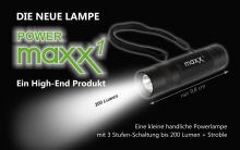 Lampe Maxx1 mit 200 Lumen Power LED Lampe Maxx1 mit 200 Lumen Power LED