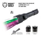 NIGHT WOLF XH-02 HD-NV FOCUS  38 mm LAMPEN IR-SET 4in1 in ABS-BOX mit Lampen Zubehr