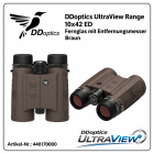 DDoptics Fernglas ULTRA VIEV RANGER 10x42 ED-Ferngl�ser mit Entfernungsmesser in braun