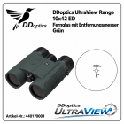 DDoptics UltraView ED 10x42 ED – Range in Gr�n - Gr�n � ED-Fernglas mit Laser-Entfernungsmesser