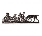 Bronzeschild mit Jagdmotiv